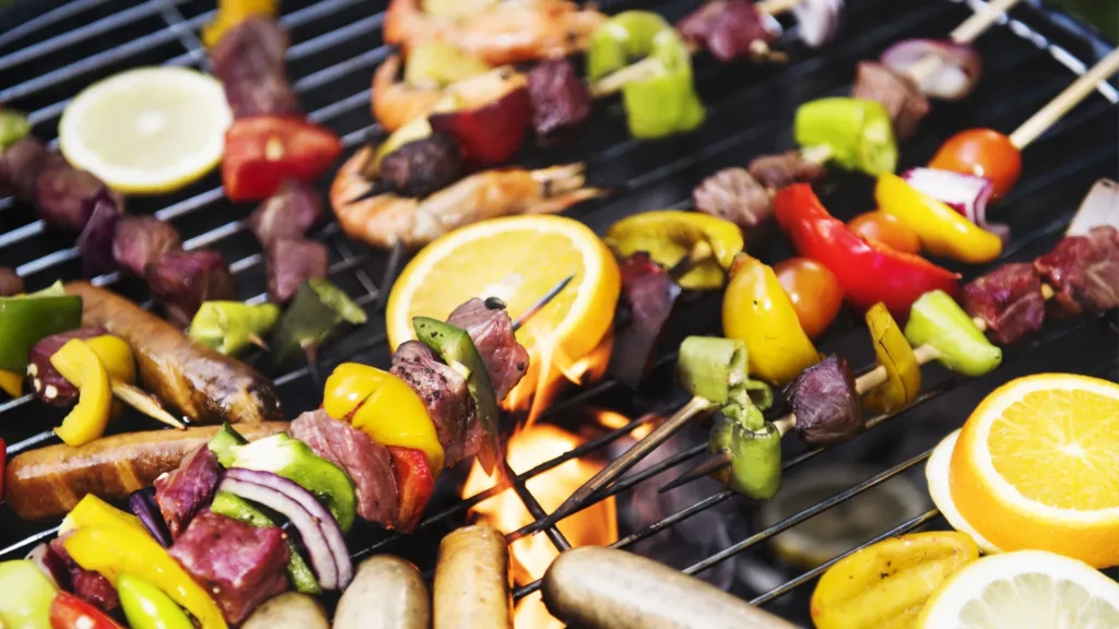 Barbecue spiedini+verdure