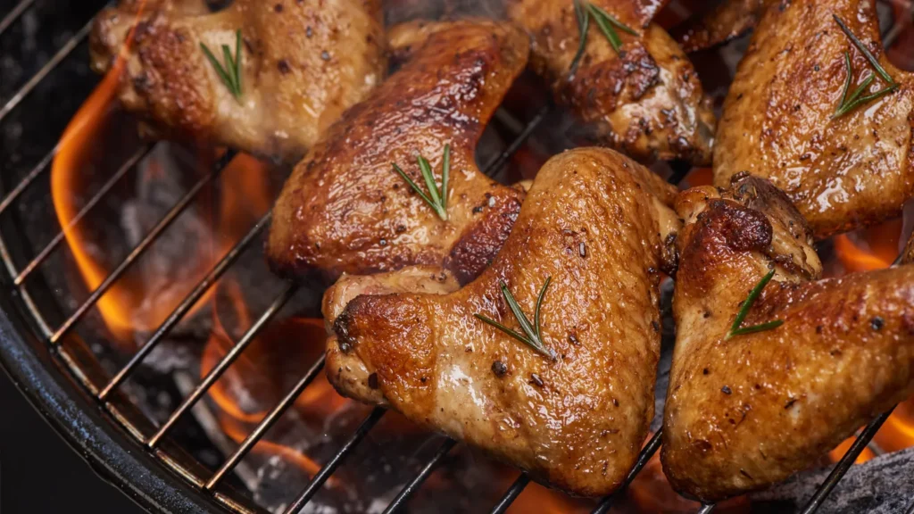 Barbecue coscie di pollo
